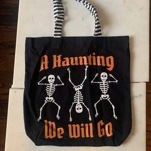 A Haunting We Will Go cotton tote bag‎